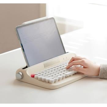 韓國actto藍牙鍵盤復古風打字機平板電腦手機外接無線小紅書同款