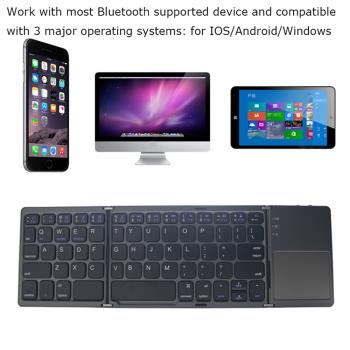 Folding keyboard Wireless Bluetooth Keyboard with Touchpad