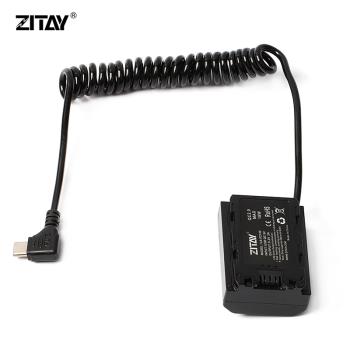 ZITAY希鐵USB TypeC轉NP-FZ100假電池適用索尼A7/A9模擬供電源線