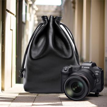 適用佳能EOS相機包R6 R6二代 R5保護套R5 RP M50 R8微單內膽包便攜真皮套攝影包真皮牛皮收納包