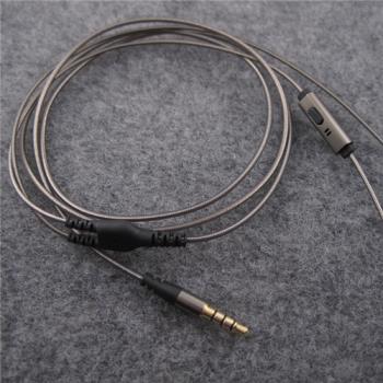 DIY耳機線維修線材耳機升級線鍍銀鋁箔帶麥耳機線耳機配件抗拉軟