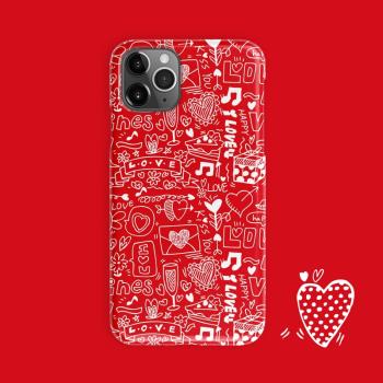 15紅色13愛心創意iPhone12Promax超薄xr14手機殼xsmax硬殼個性女