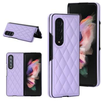 皮質小香風適用三星Galaxy z fold6手機殼zfold5折疊屏保護殼zfold4保護套sm-f9260時尚男女z fold3
