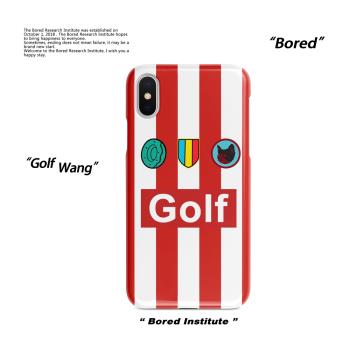 惡搞GOLF wang潮牌泰勒同款聯名貓球衣IPhone7/8p/X/XS/12手機殼