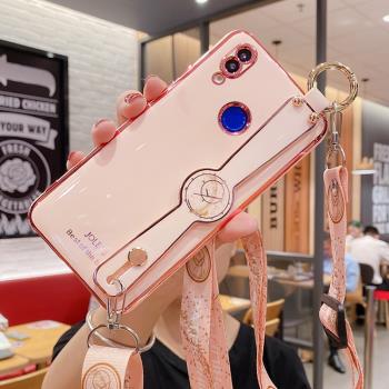 適用於小米紅米note7手機殼紅米note7pro矽膠軟防摔noto7全包鏡頭Por女款網紅ins冷淡風Redmi腕帶支架外殼