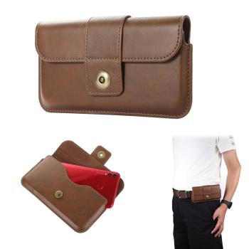 適用iPhone13 14 Leather Pouch Case Waist Bag Belt Clip Cover