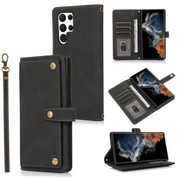 適用三星galaxy S22 Ultra Case Flip cover S22+ wallet bag皮套