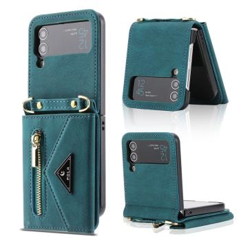 適用Samsung三星Galaxy Z Flip4 case card cover手機殼卡包支架