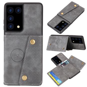 適用三星S21Ultra手機殼卡包放卡零錢可磁吸GalaxyS21+保護套裝卡