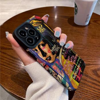 技芝 適用iPhone13ProMax矽膠蘋果16 15 12手機殼11防摔14 XsMax新款plus保護套軟潮創意皇冠女孩豎皮紋男女