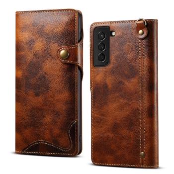 適用Samsung三星galaxy S21/plus/ultra leather case flip cover