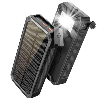 30000mAh Solar Charger PowerBank Outdoor Portable waterproof