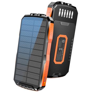 25000 Solar Charger Mobile Wireless Battery Power Bank電源
