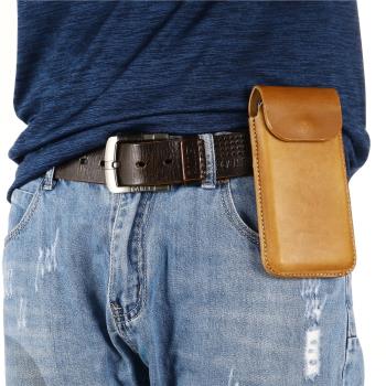 適用于Moto Edge S30手機套穿皮帶掛腰間牛皮手工保護套