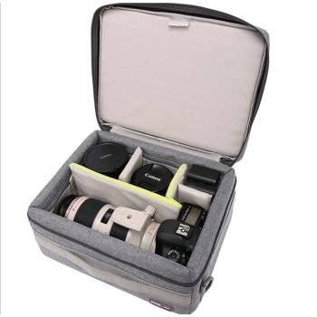 相機內膽包多功能單反攝影包雙倉門大容量旅行拉桿箱包數碼相機包