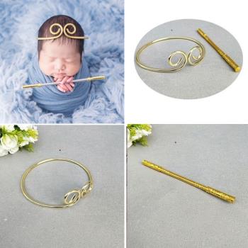 創意新生兒寶寶攝影道具緊箍咒金箍棒滿月百天頭飾兒童嬰兒拍攝