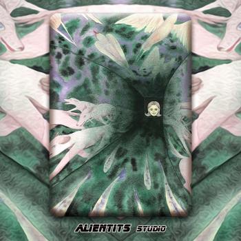 AlienTits叢林黑洞暗黑系藝術超現實適用于iPad pro mini6保護套