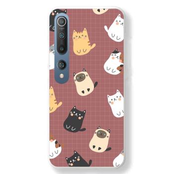 日系可愛貓咪格子適用于 紅米K40 Pro K30 小米11 10 MIX4 手機殼