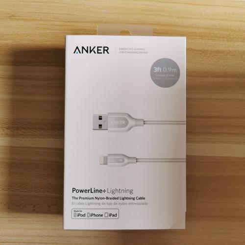 Anker手機快充數據線MFi認證Lightning適用于iPhone12蘋果13手機