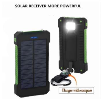 Solar Power Bank Dual USB Travel Power Bank Backup