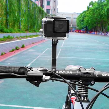 gopro合金簡約自行車支架多功能戶外騎行拍攝架摩托車電動車通用
