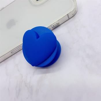 克萊因藍手機支架卡通可愛手機殼伸縮氣墊懶人桌面支架指環扣防摔