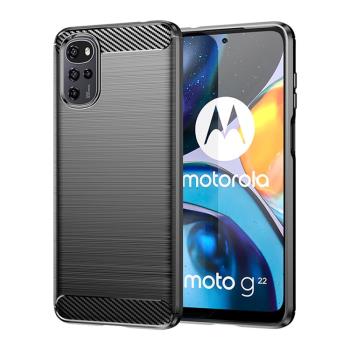 Moto G22手機殼 Moto G22保護套 Motorola碳纖維全包硅膠軟殼潮牌