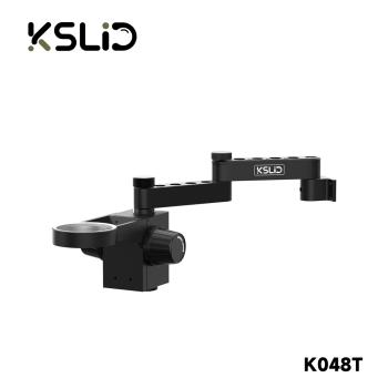 KSLID三目顯微鏡支架擺臂升降拉伸折疊多角度夾桌固定式萬向支架