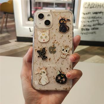 美少女戰士適用蘋果14promax手機殼iPhone16個性13可愛12mini透明15軟11女8plus保護套se