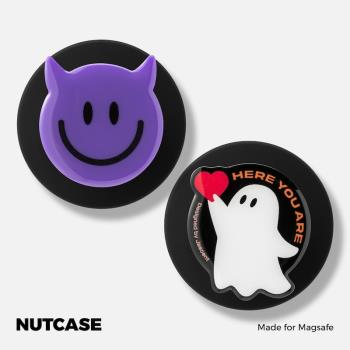 NUTCASE適用于MagSafe磁吸手機殼氣囊伸縮支架指環扣小幽靈惡魔創意加強磁吸個性小眾男女生禮物