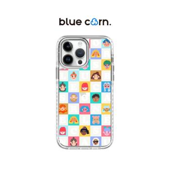 【bluecorn】原創字母女孩男孩頭像適用蘋果于iPhone 15 13 14/pro/max卡通格子防摔插畫藝術可愛歐美手機殼