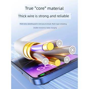 快充線適用蘋果pd20w數據線iphone14pro充電線12plus平板iPad11/13Pro閃充typec轉lighting手機x快速max