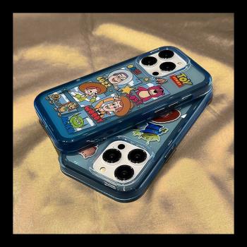 也駿適用蘋果14手機殼玩具總動員卡通iphone14promax二合一13pro創意透明圓角12pro防摔11保護套高級感新款