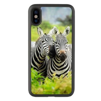 適用于13卡通條紋15非洲斑馬iPhone14promax手機殼xs保護套玻璃xr