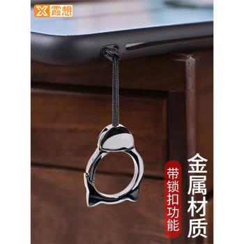 手機指環扣支架掛繩適用於蘋果16殼X金屬女吊繩男短防丟鑰匙鏈扣圈掛飾掛件工作證卡套帶工牌廠牌胸牌多功能