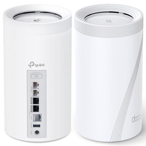 TP-LINK Deco BE85 二入組BE22000 三頻Mesh Wi-Fi 7 系統無線網狀