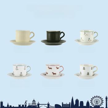 LondonPottery英式陶瓷咖啡杯碟馬克杯高顏值田園下午茶套裝茶杯