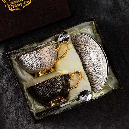 Touch Miss歐式骨瓷咖啡杯輕奢高級感杯子禮盒高檔精致下午茶套裝