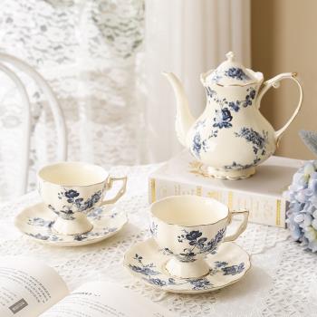 英式下午茶茶具精致高檔法式風高顏值咖啡杯花茶杯套裝高級感陶瓷