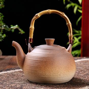 家用泡茶陶瓷電陶爐明火燒水壺陶壺提樑茶壺煮茶器大容量大號復古