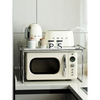 a生微波爐烤箱一體家用置物架ins廚房巴慕達電飯鍋架雙層臺面收納