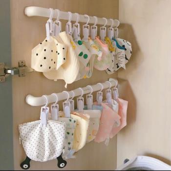 寶寶帽子收納夾子掛鉤嬰兒口水巾毛巾襪子衣柜壁掛多功能收納神器