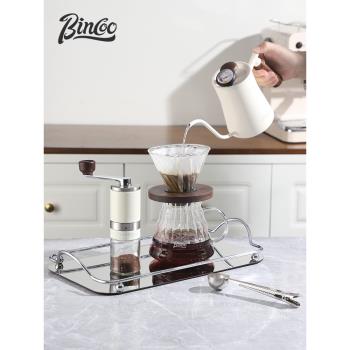 Bincoo胡桃木手沖咖啡壺套裝家用手磨咖啡機全套過濾杯分享壺戶外