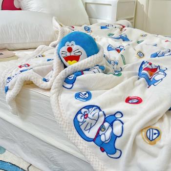 兒童珊瑚絨毛毯加厚夏季天午睡沙發辦公室宿舍小毯子空調被子蓋毯