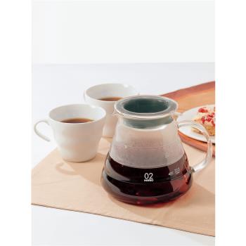 HARIO進口耐熱玻璃手沖咖啡分享壺家用V60云朵壺濾紙濾杯套裝XGS