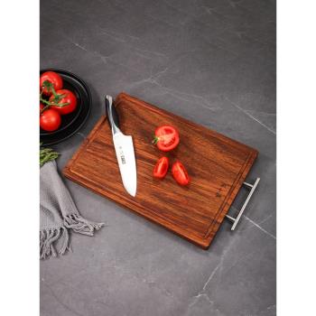 張小泉烏檀木菜板雙面砧板實木家用切菜板案板