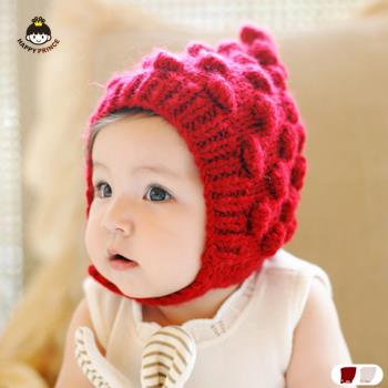 嬰幼兒童保暖護耳手工針織毛線帽