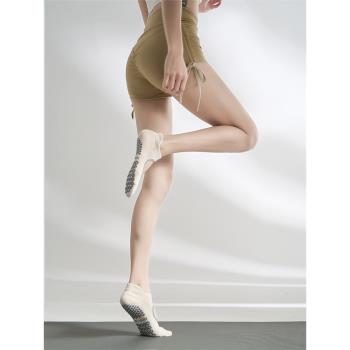 2023新款瑜伽襪子防滑專業女普拉提訓練襪室內專用鞋運動襪跳繩襪
