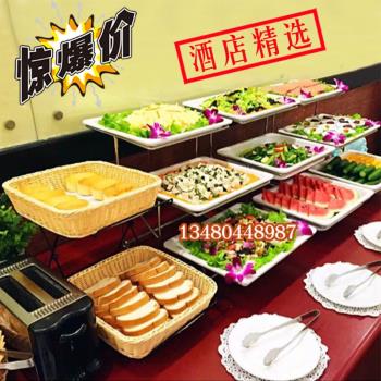 多層三層雙層果盤點心架壽司果盤酒店自助餐臺不銹鋼食物展示架子