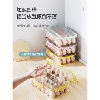雞蛋收納盒冰箱用透明雞蛋收納儲物保鮮盒食品級廚房雞蛋整理神器
